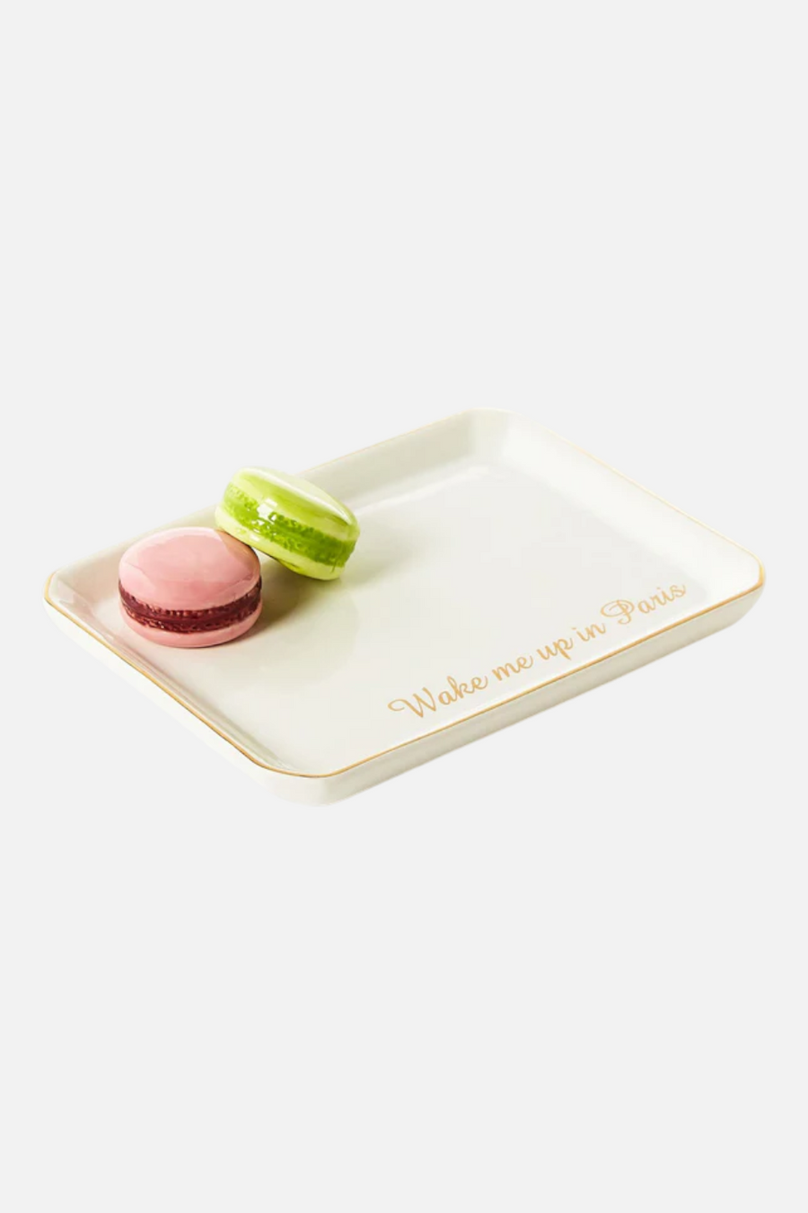 Two's Company Macaron Decorative Tray – back view