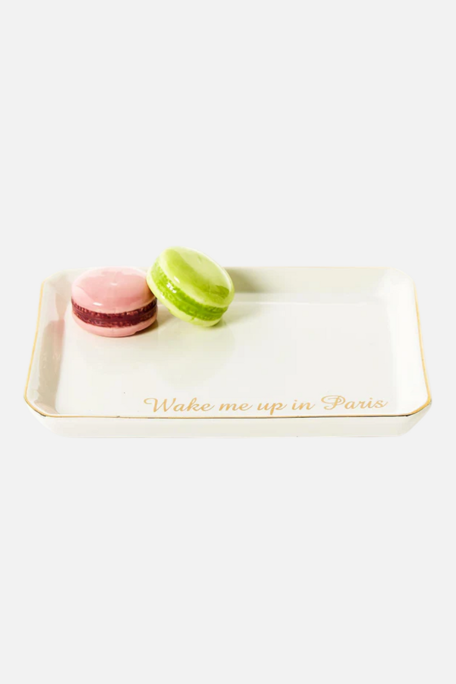 Two's Company Macaron Decorative Tray – detail