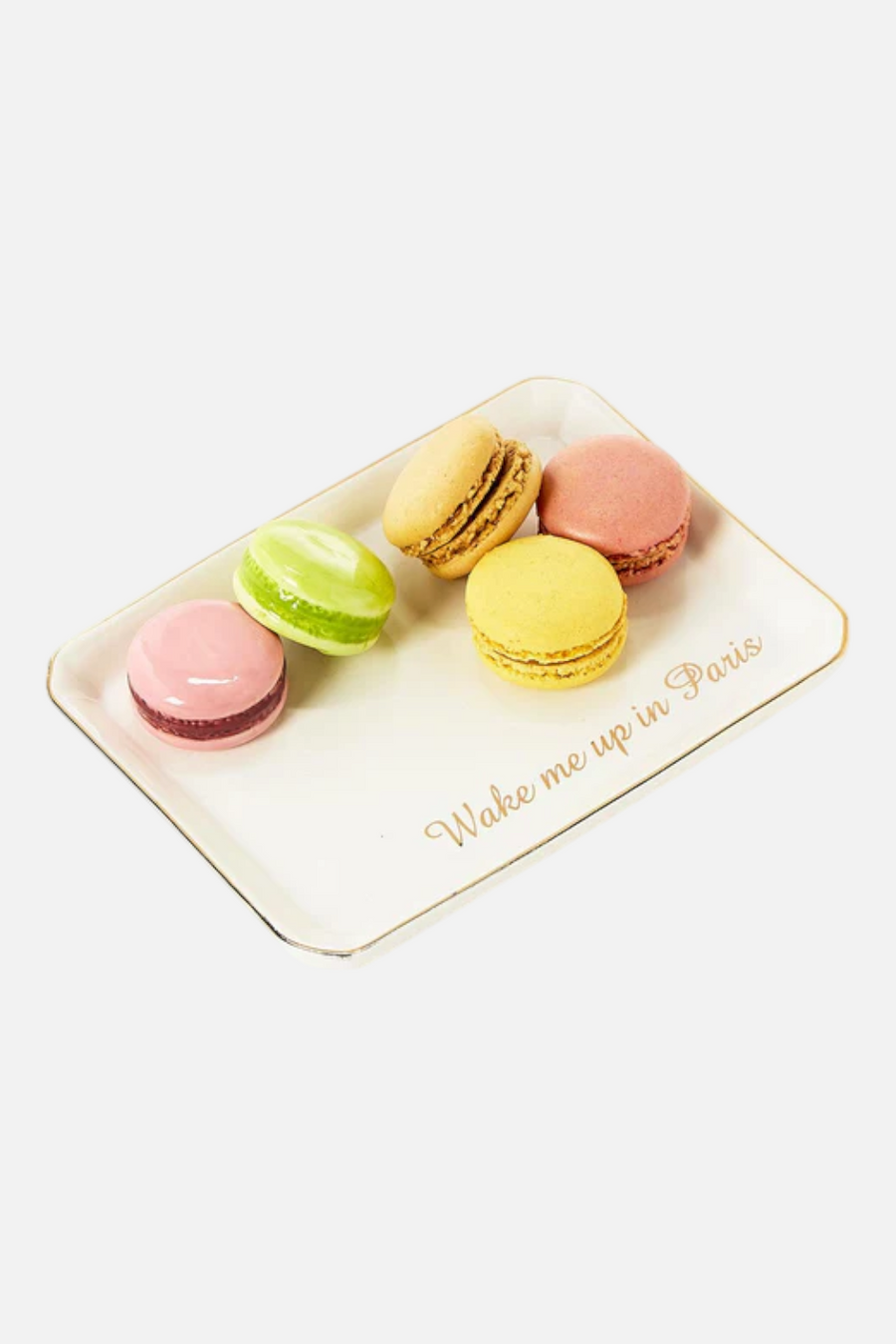Two's Company Macaron Decorative Tray – flat lay
