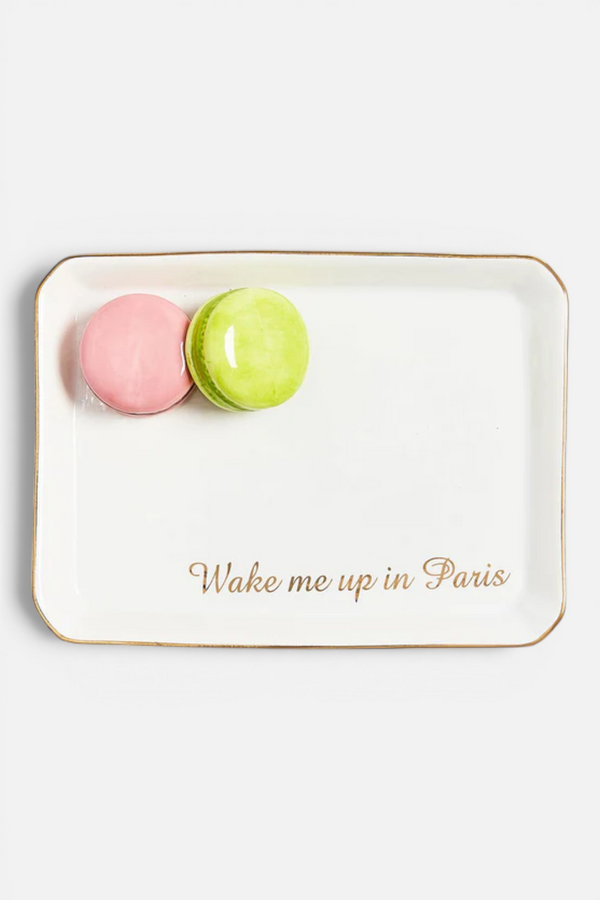 Two's Company Macaron Decorative Tray