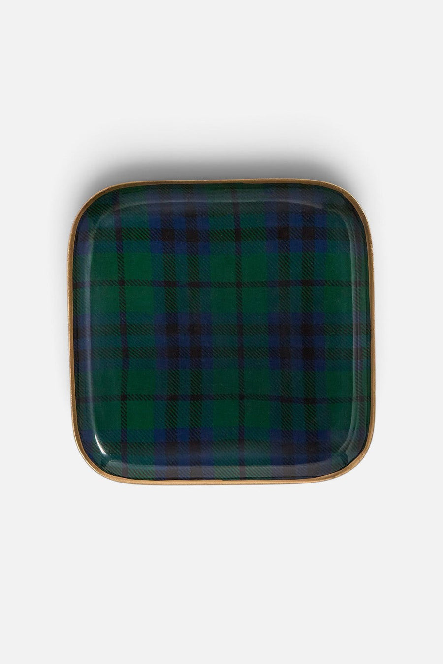 Two's Company Tartan Metal Tray – alternate
