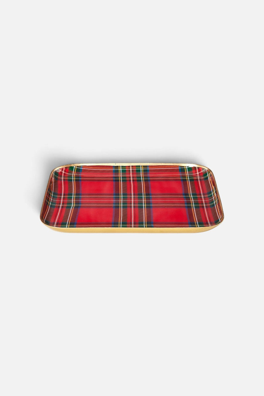 Two's Company Tartan Metal Tray – alternate
