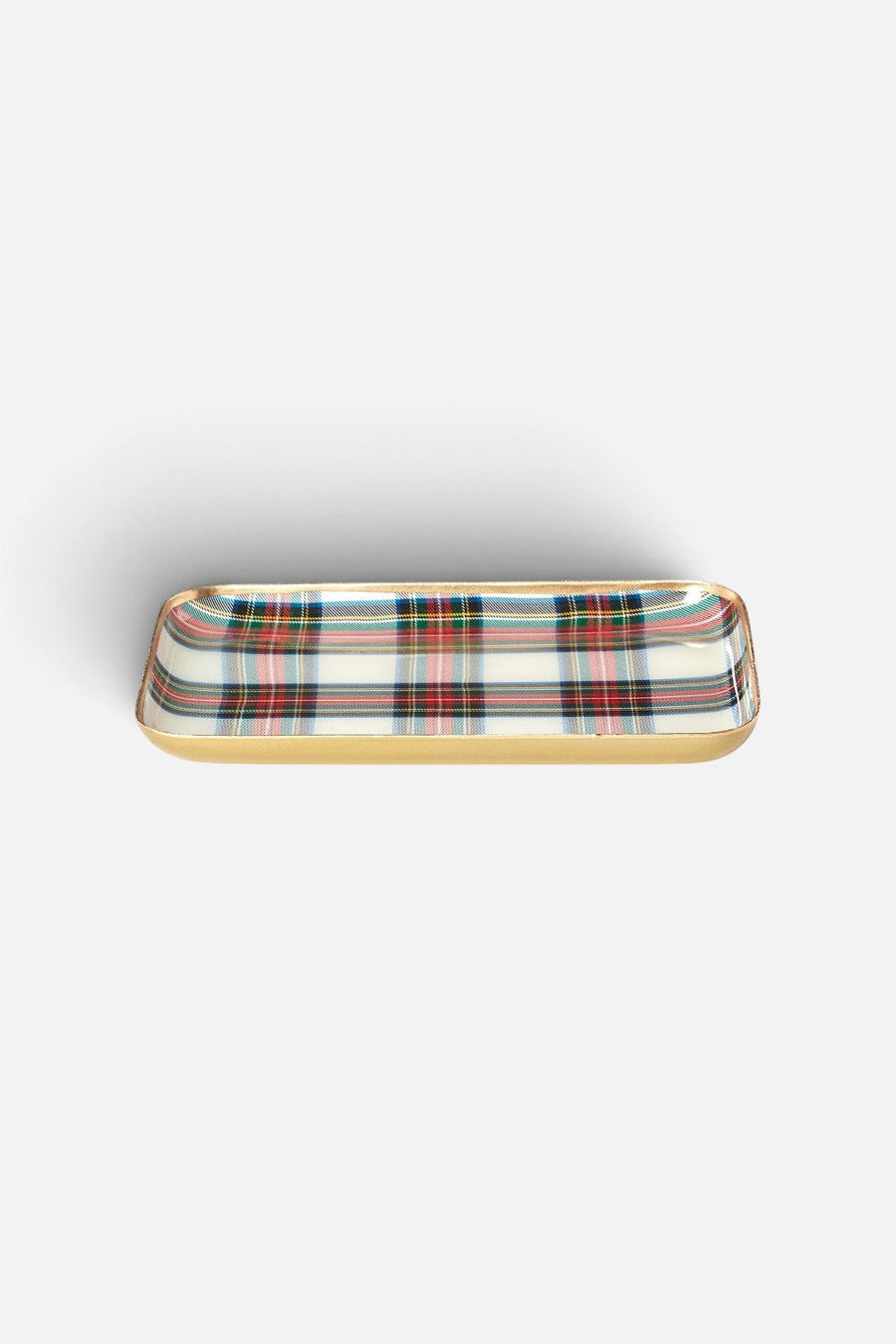 Two's Company Tartan Metal Tray – alternate