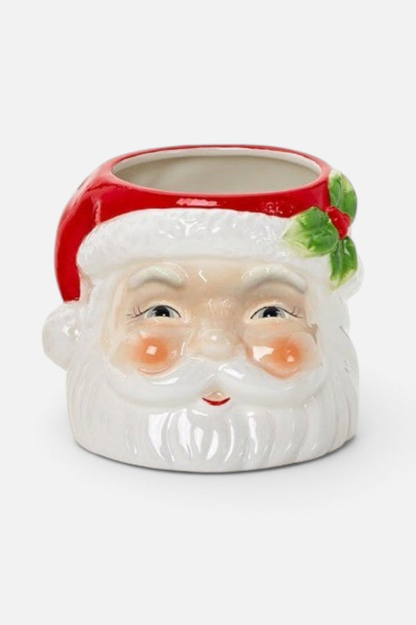 Two's Company Vintage Santa Ceramic Container