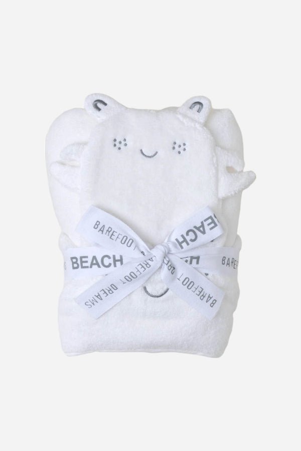 Barefoot Dreams Toddler Hood Towel/Washcloth Sea Salt