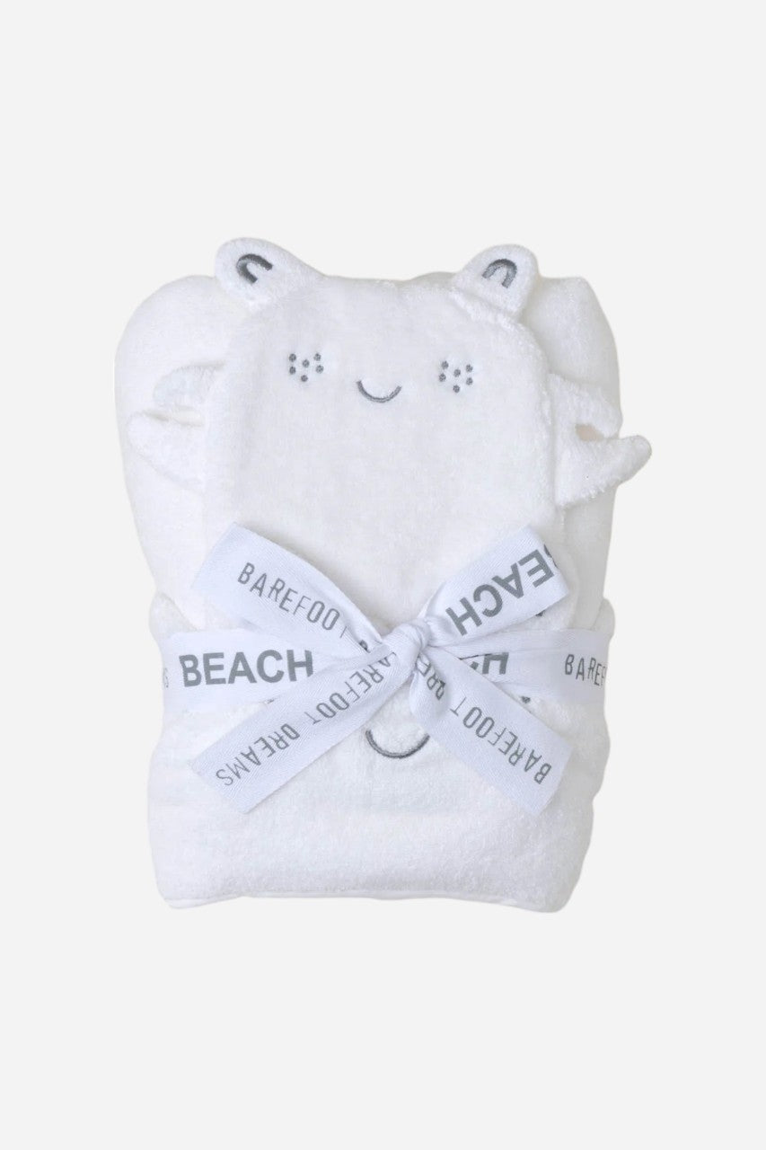 Barefoot Dreams Toddler Hood Towel/Washcloth Sea Salt