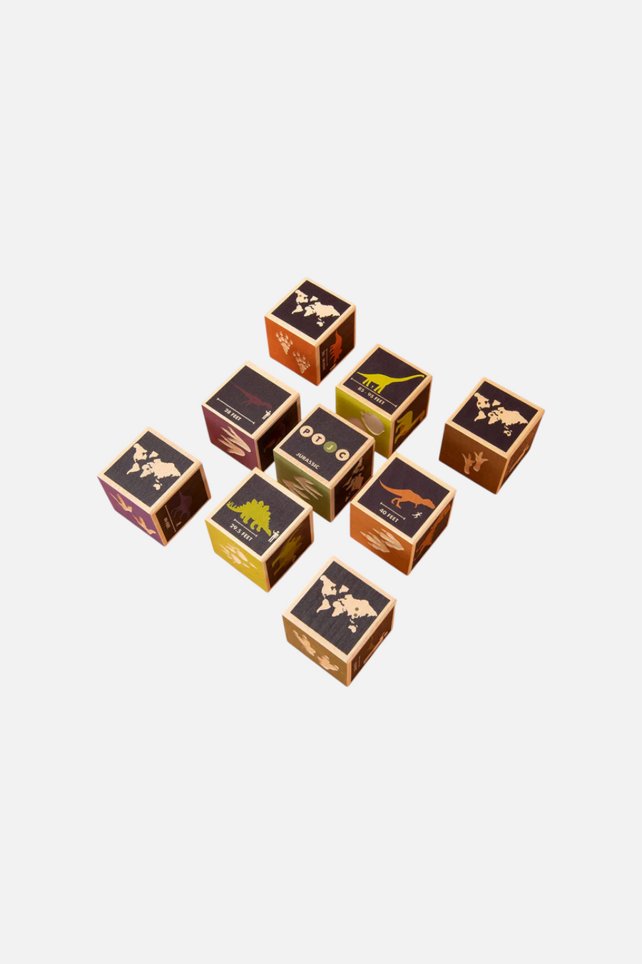 Uncle Goose Dinosaur Blocks – detail