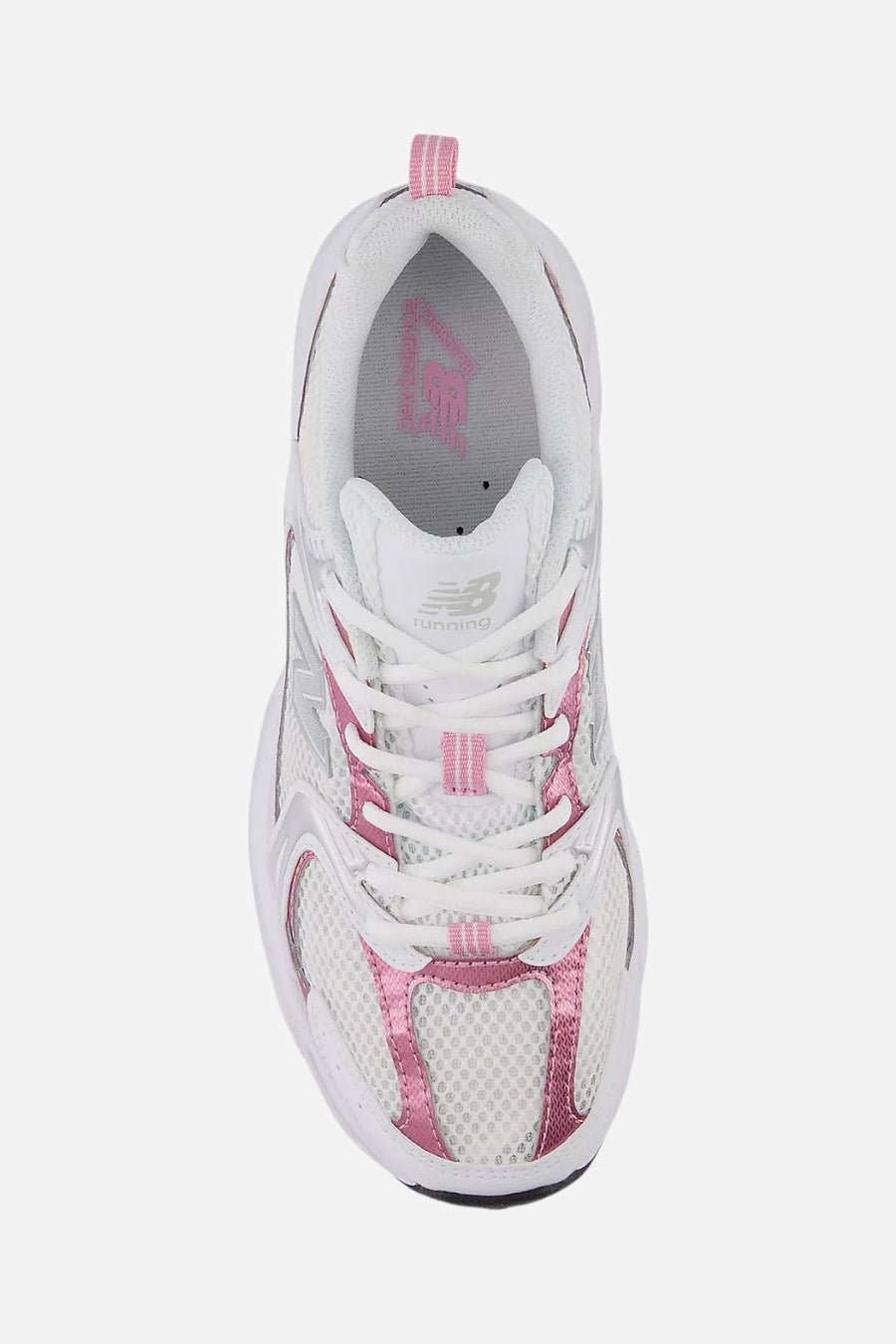 Unisex New Balance 530 in White Pink Sugar – detail
