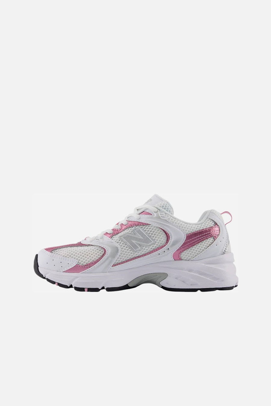 New Balance Unisex 530 in White Pink Sugar – side view