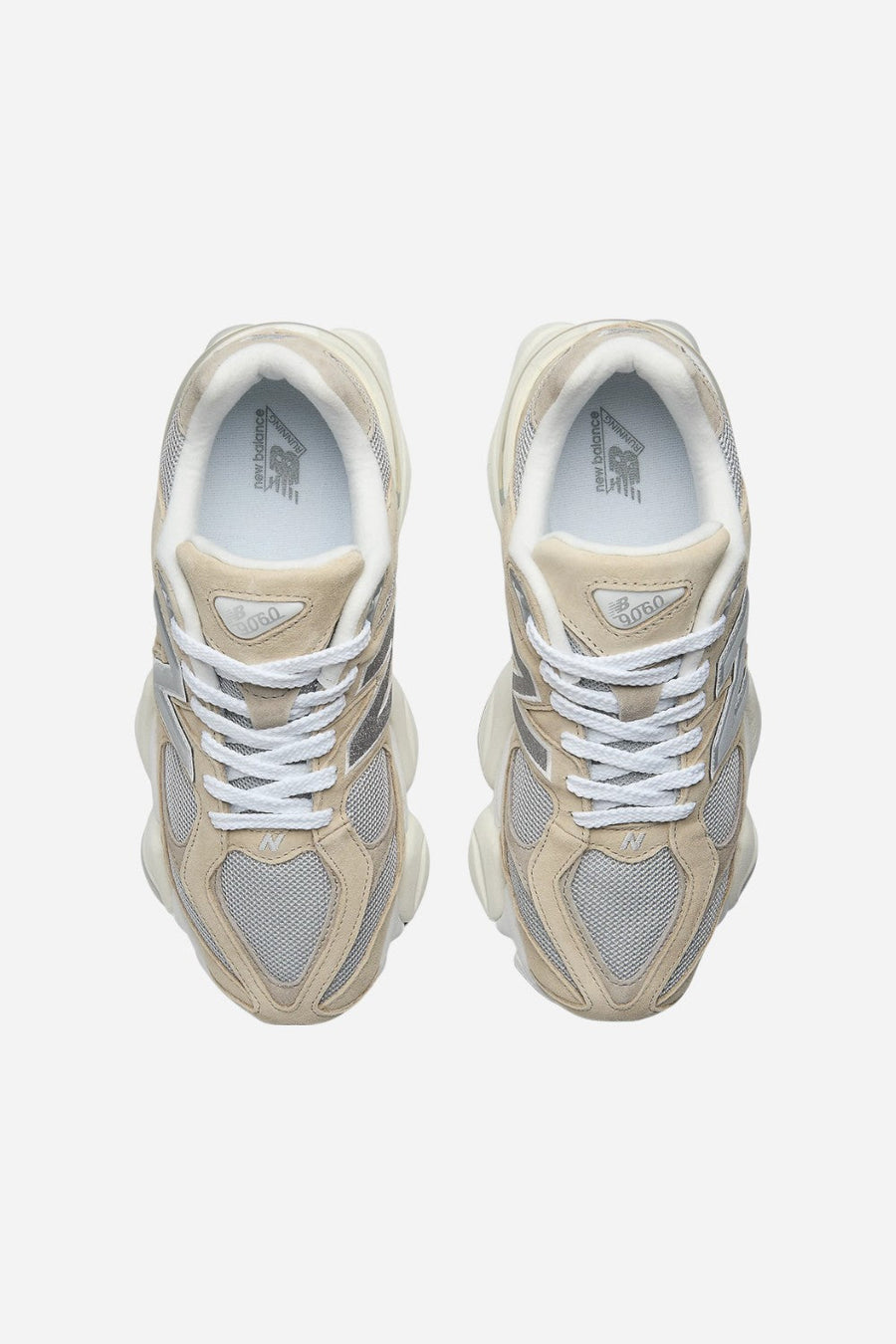 Unisex New Balance 9060 in Beige & Grey – side view