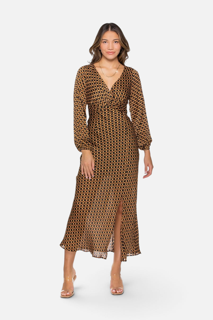 Valentina Midi Dress Multi – front view