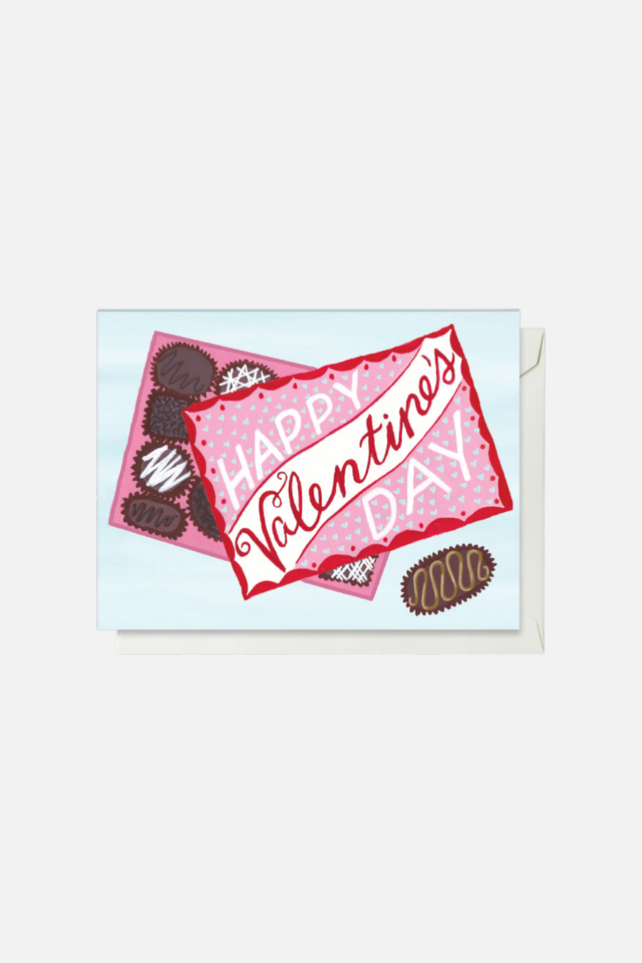 Valentine's Truffle Box Card – front view
