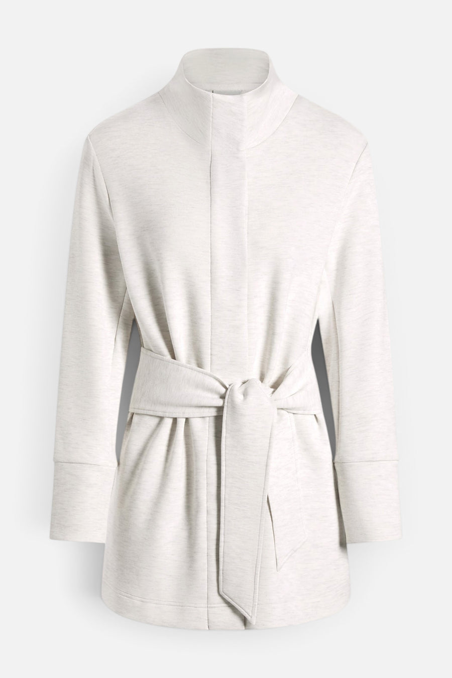 Varley Anset Jacket in Ivory Marl – flat lay