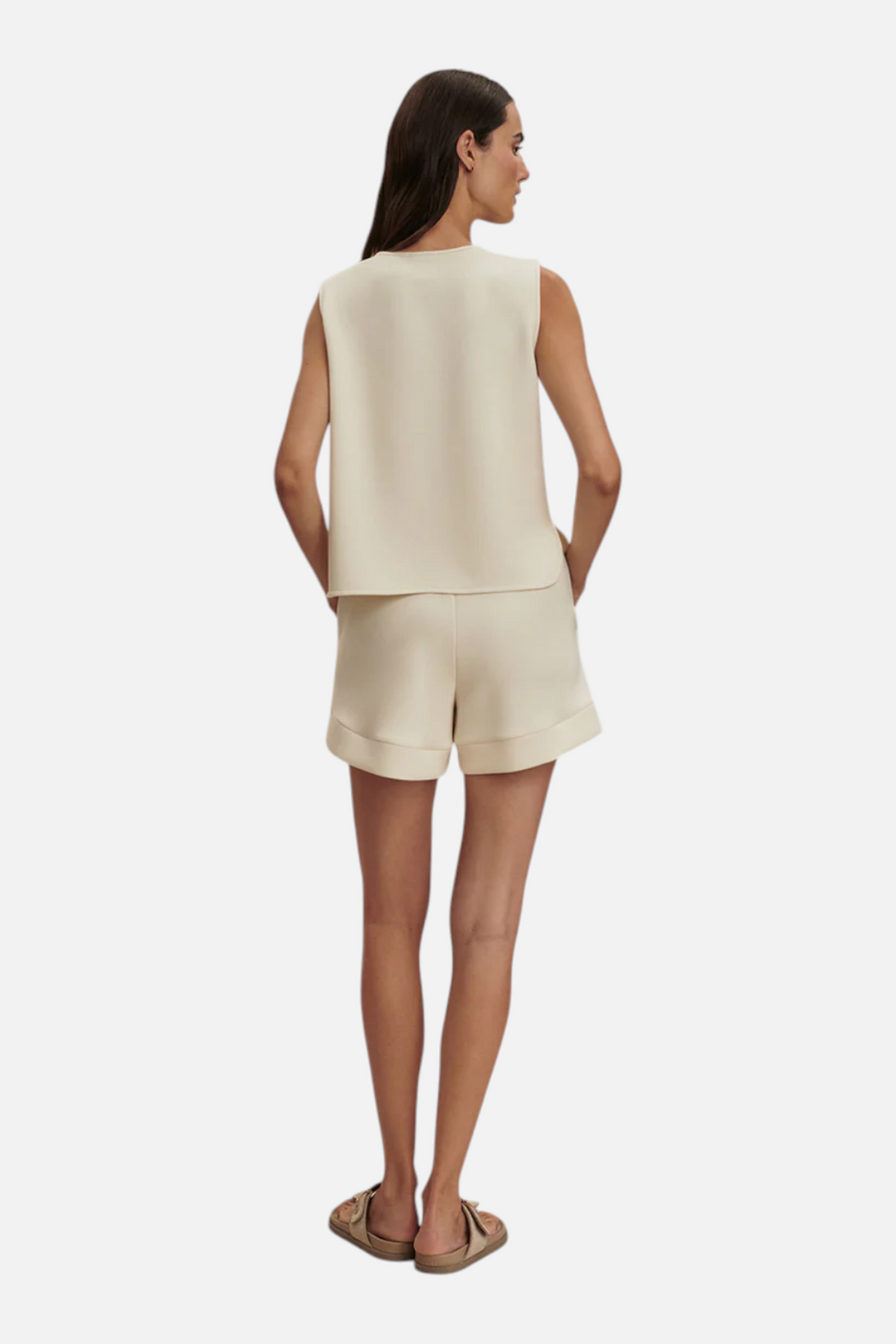 Varley Atrium High-Rise Shorts in Pristine – side view