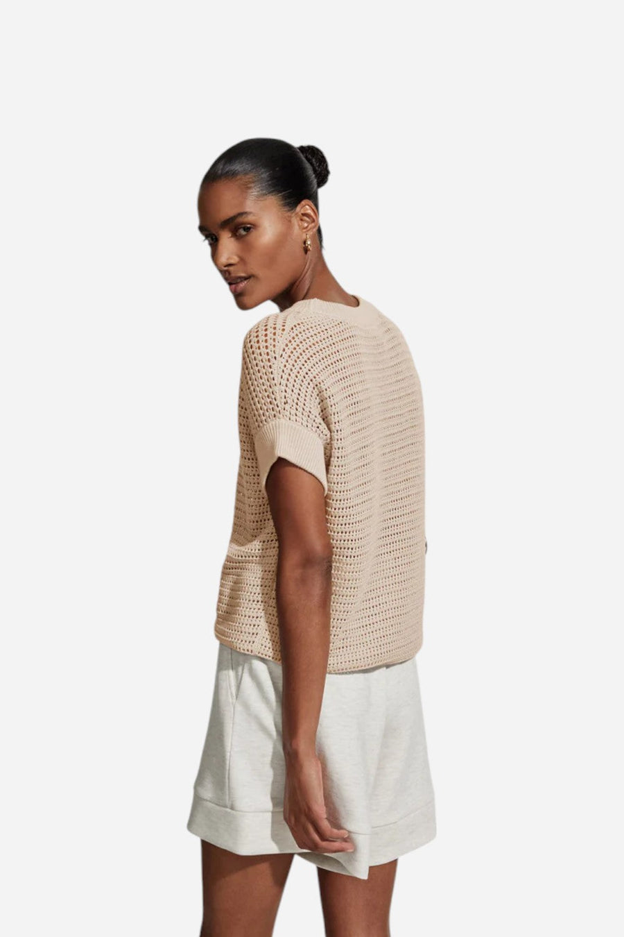 Varley Corvallis Knit in Moonlight – flat lay