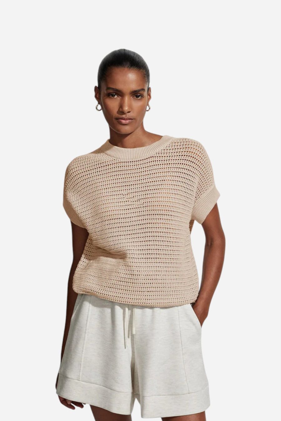 Varley Corvallis Knit in Moonlight – front view
