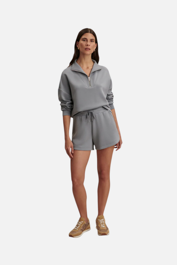 Varley Coulter High Rise Short in Wind Blue