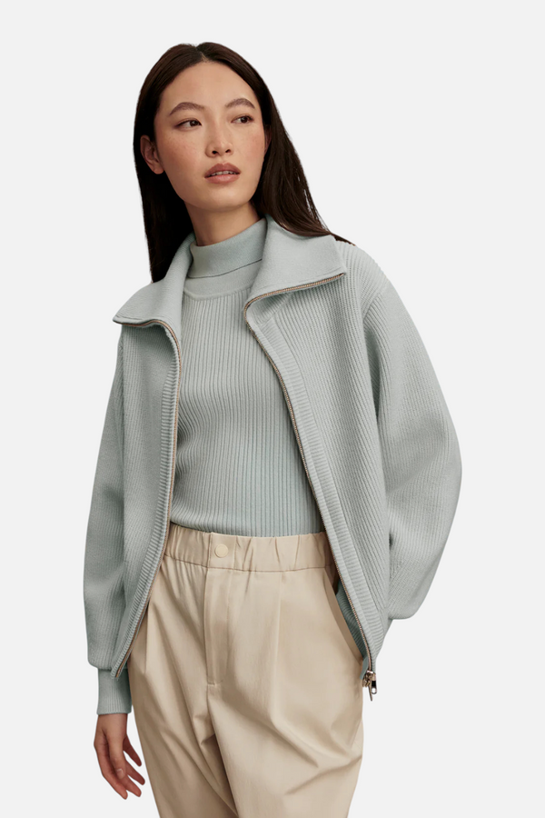 Varley Enrico Knit Jacket in Winter Sky