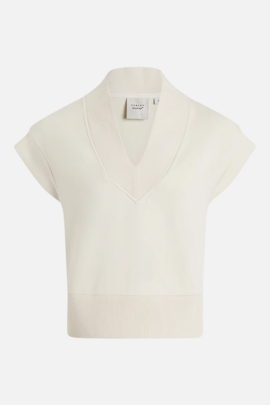 Varley Gracee V Neck Tank in Pristine – flat lay