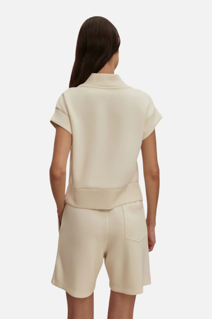 Varley Gracee V Neck Tank in Pristine – on model