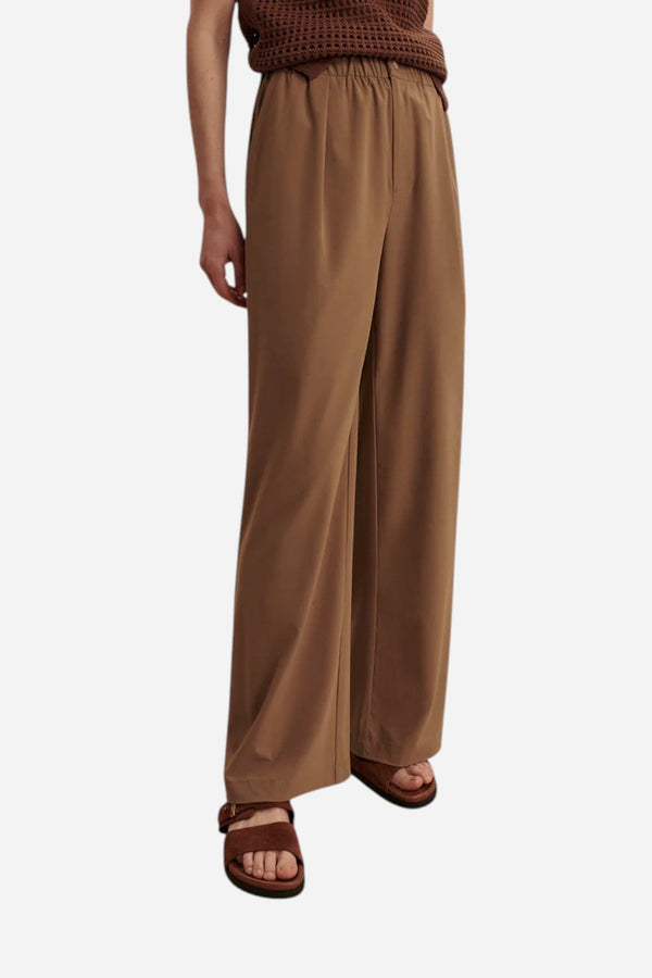 Varley Kayson Wide Leg Pant 29.5" in Taupe Stone