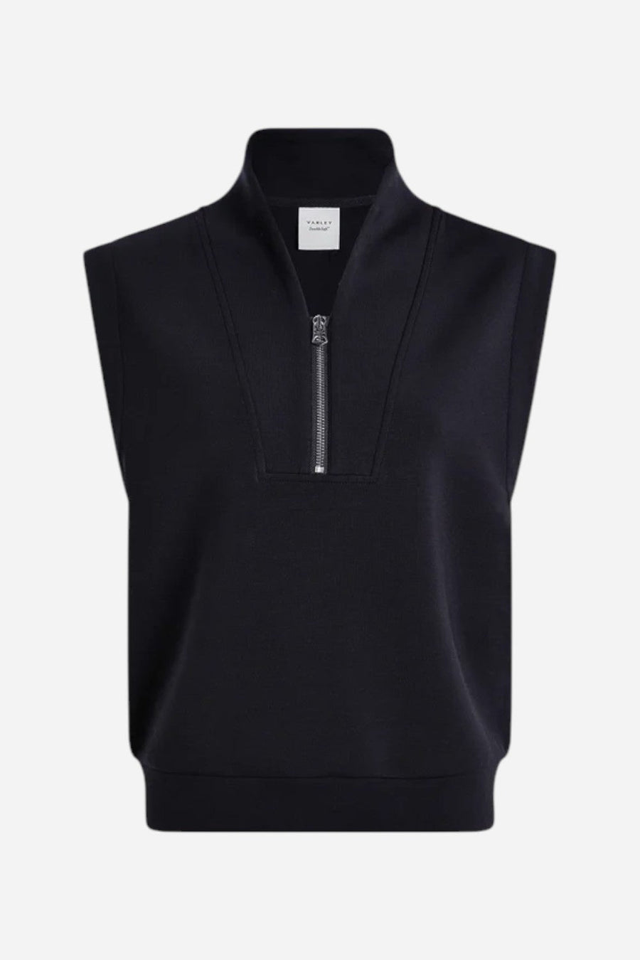 Varley Loretta Half-Zip Sleeveless Sweat in Black – alternate