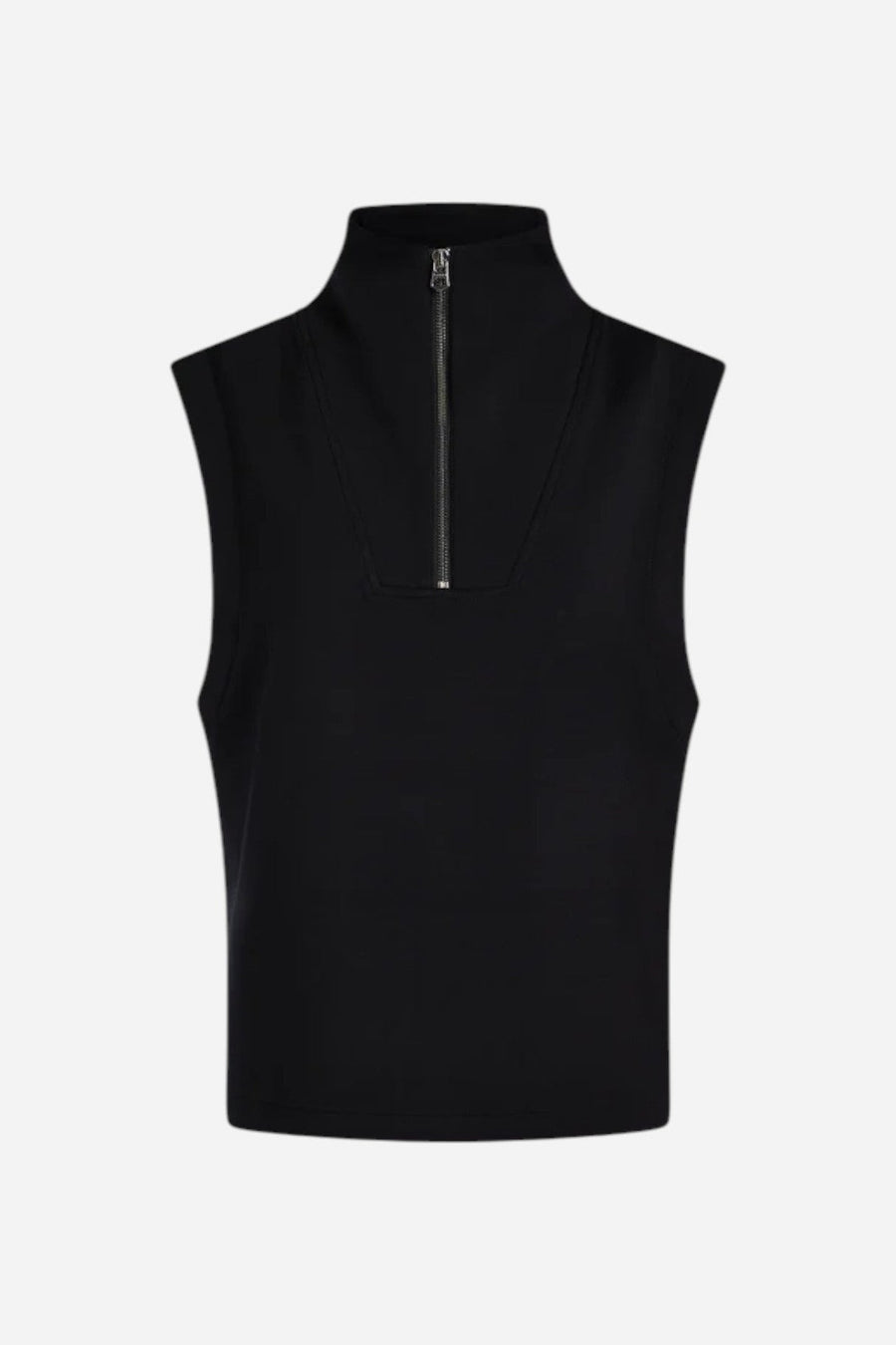 Varley Magnolia 2.0 Half-Zip Tank in Black – side view