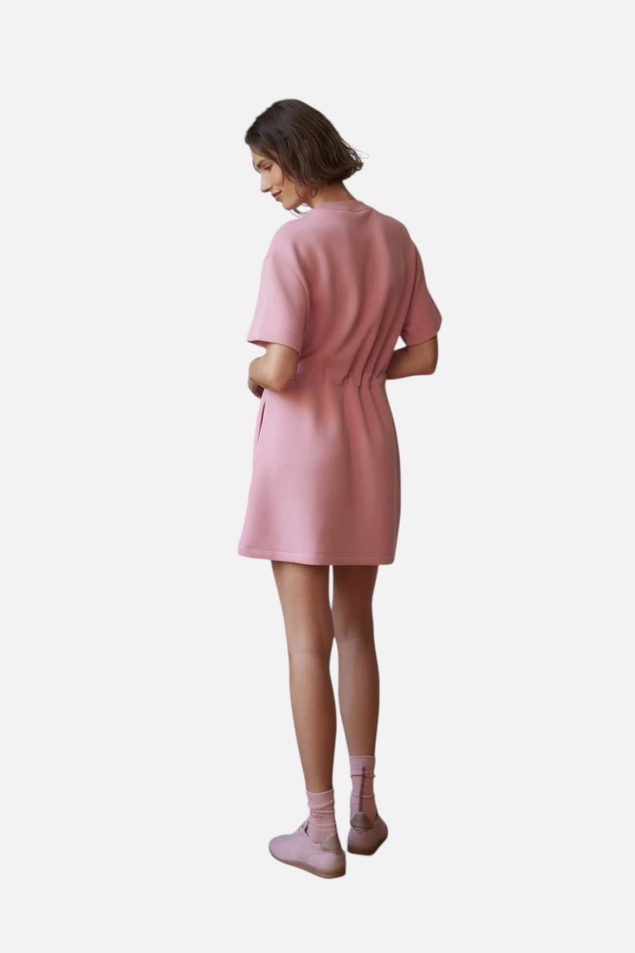 Varley Maple Dress 2.0 in Brandy Rose – side view