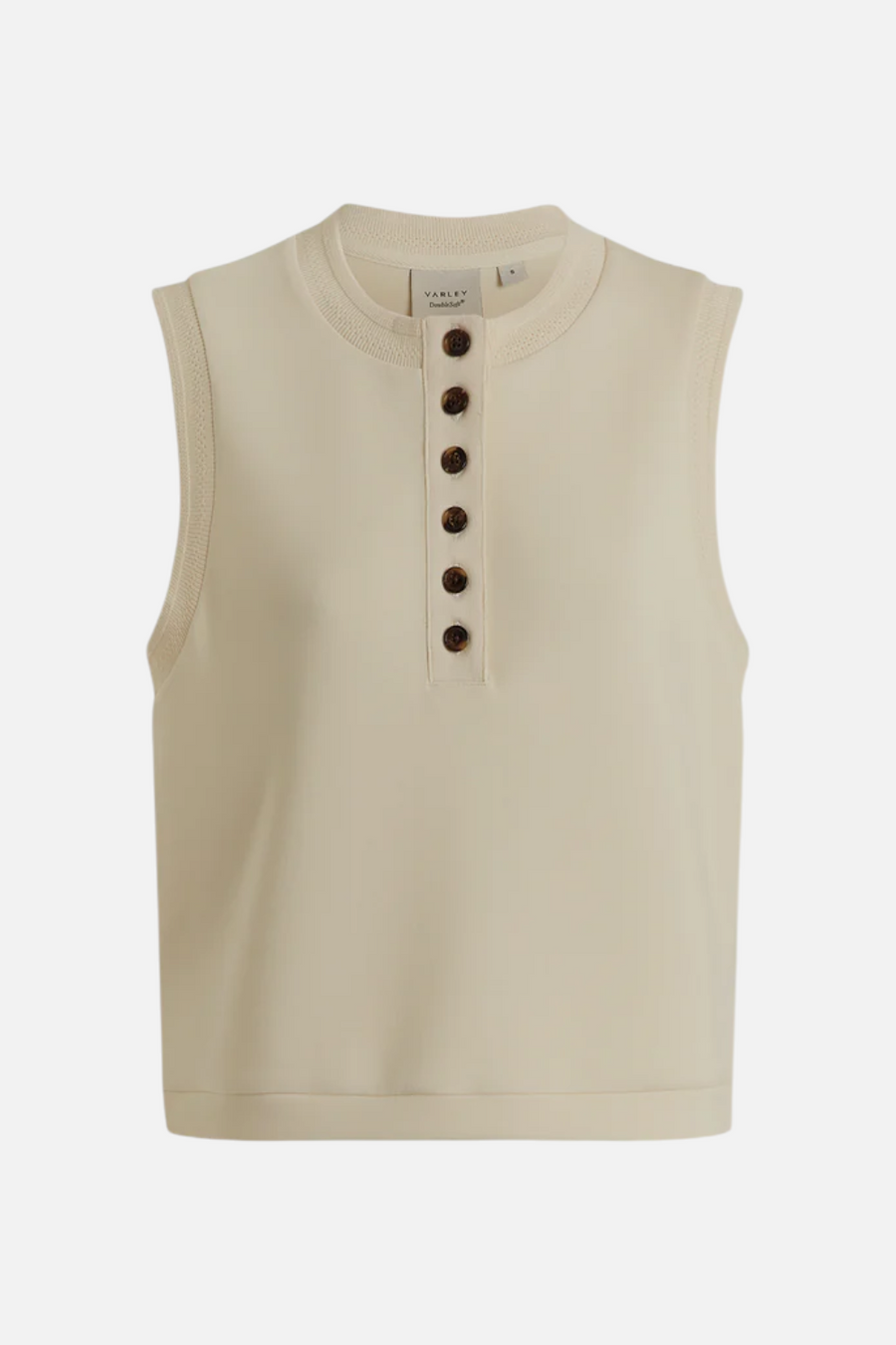 Varley Marla Button Placket Tank in Pristine – alternate