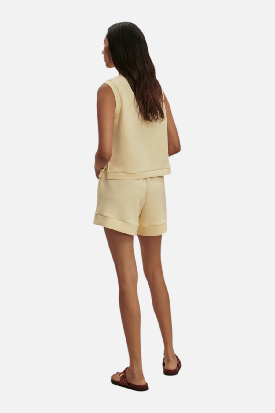 Varley Marla Button Placket Tank Top in Anise Flower – alternate