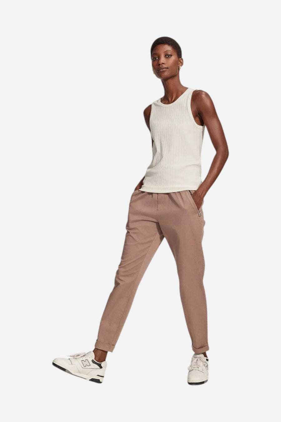 Varley Thurman Tank in Birch – back view