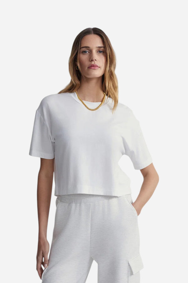 Varley Venice Easy Tee in White