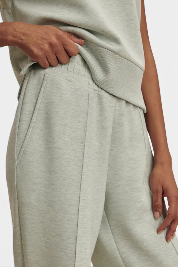 Varley Wide Leg 30" Pant in Mint Green Marl