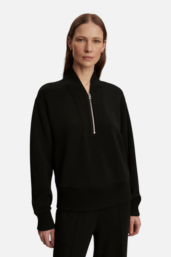 Varley Women's Sally Half Zip Sweat in Black