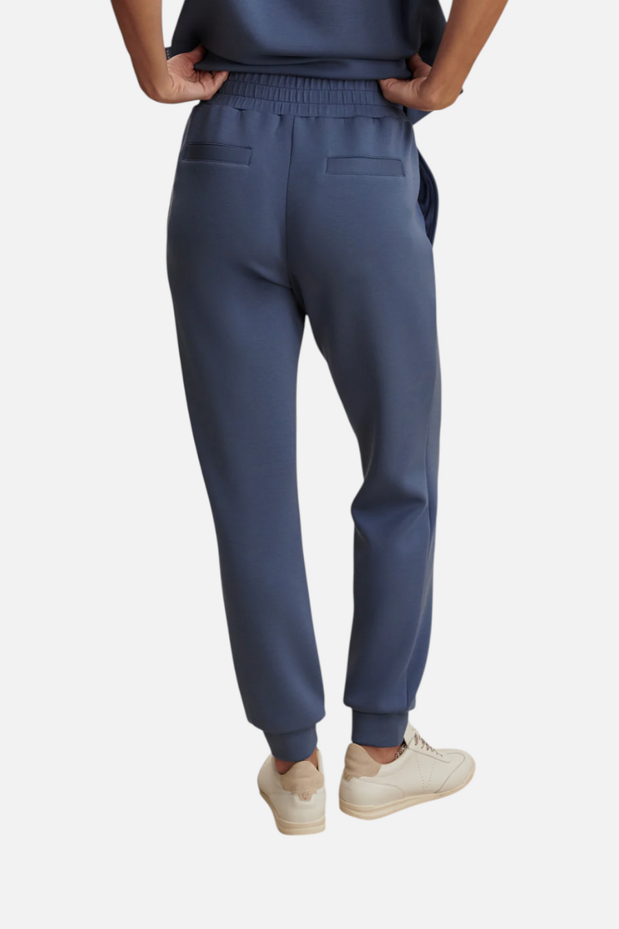 Varley Women's Slim Cuff Pant 27.5" in Bijou Blue – side view