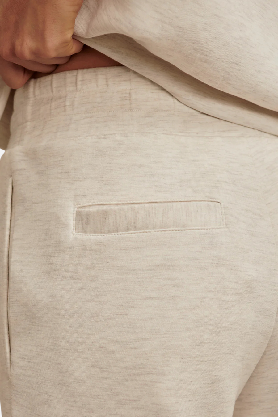 Varley Women's Slim Cuff Pant 27.5" Inseam in Ivory – detail