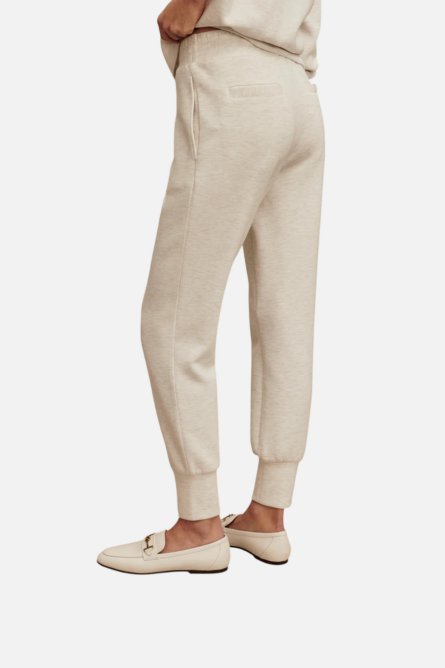 Varley Women's Slim Cuff Pant 27.5" Inseam in Ivory – side view