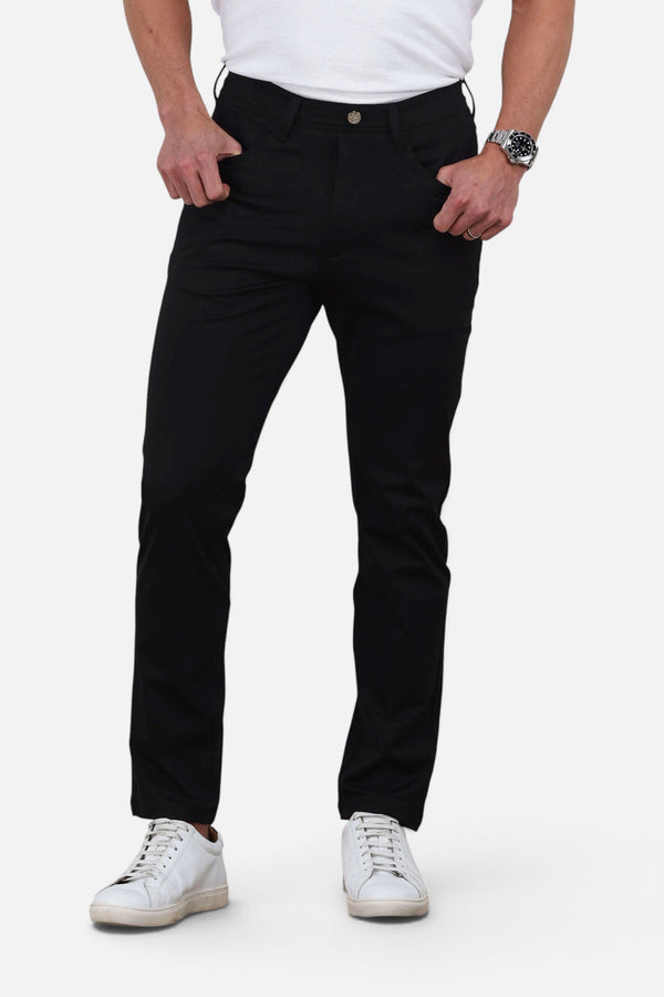 Collars & Co Velocity Pull-On Performance Pants in Black