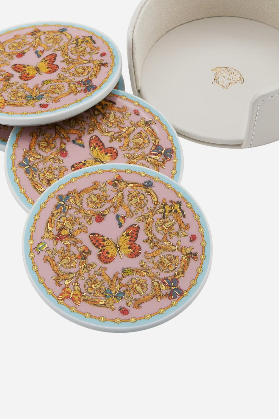Versace Butterfly Garden Coaster Set of 4 – side view