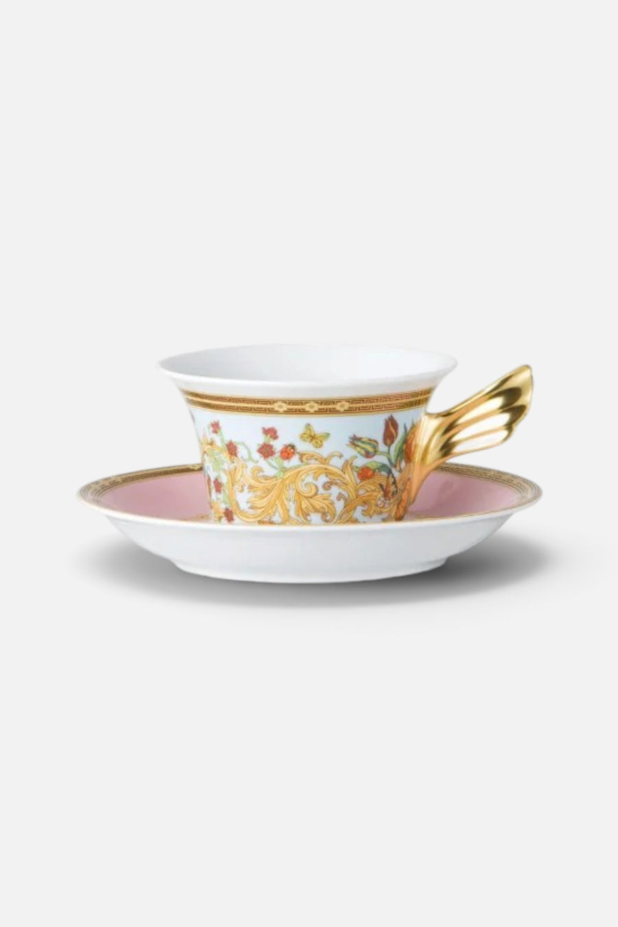 Versace Butterfly Garden Le Jardin De Versace Tea Cup & Saucer – front view