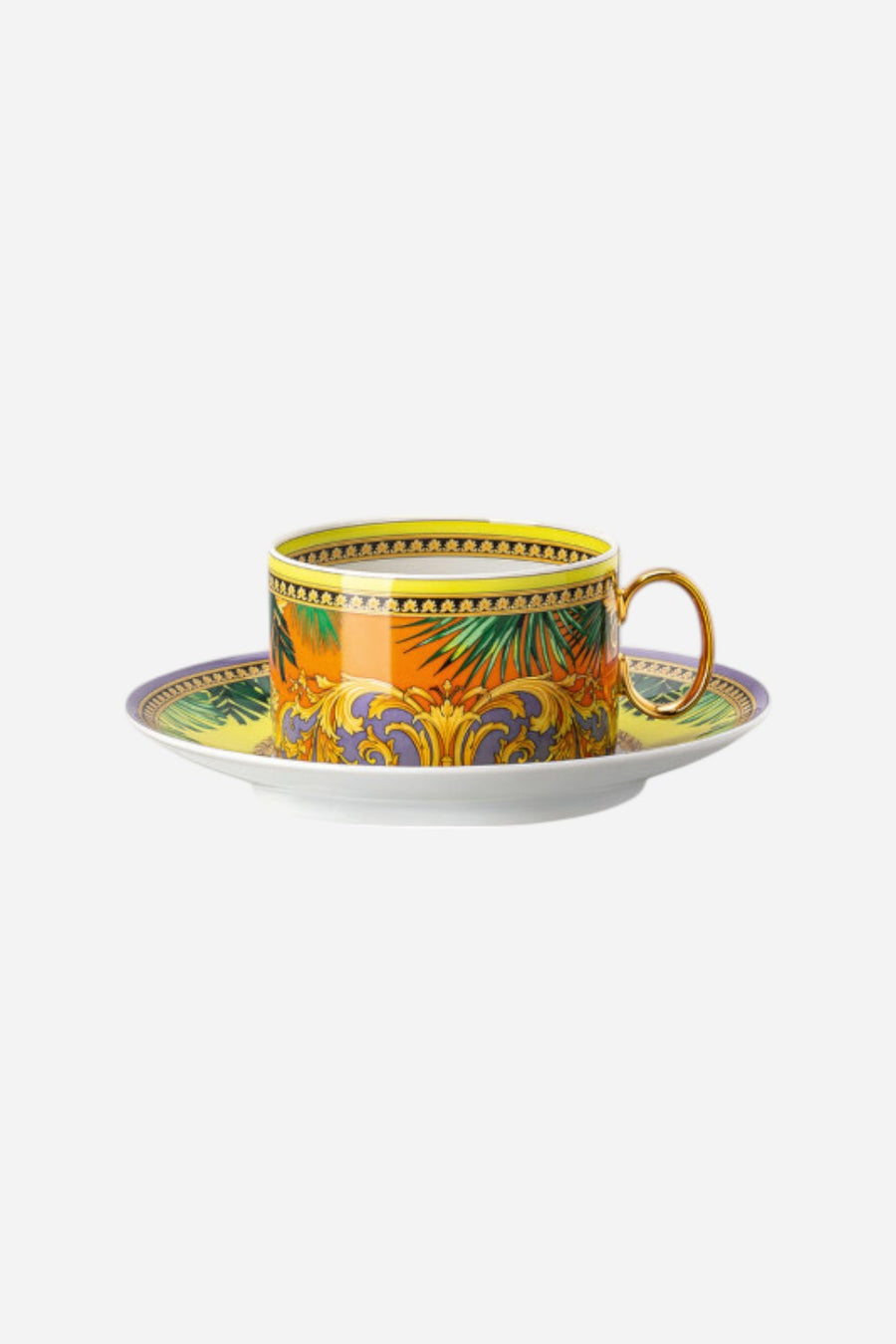 Versace Jungle Animalier Tea Cup & Saucer – front view