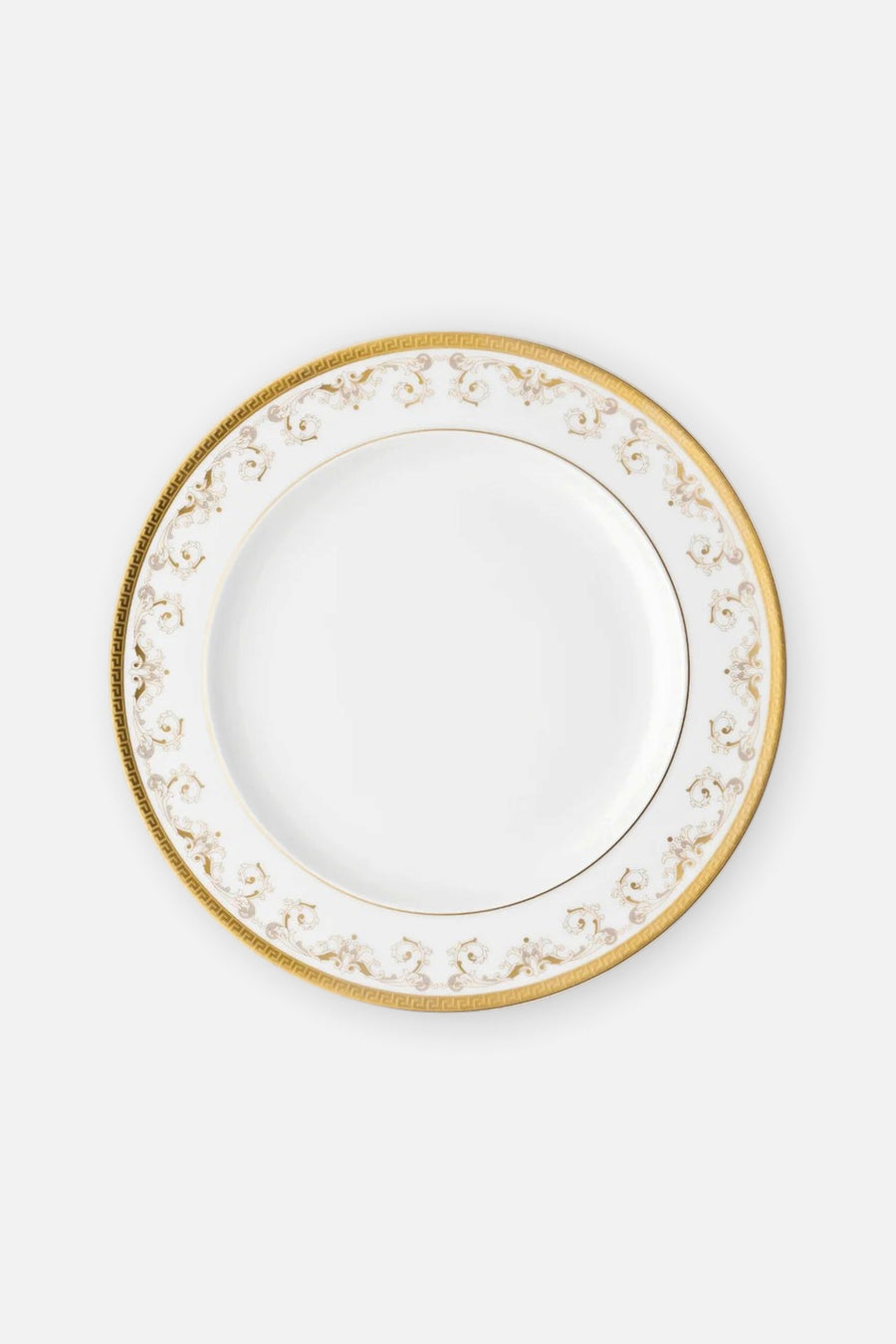 Versace Medusa Gala Gold Dinner Plate - 10.75" – front view