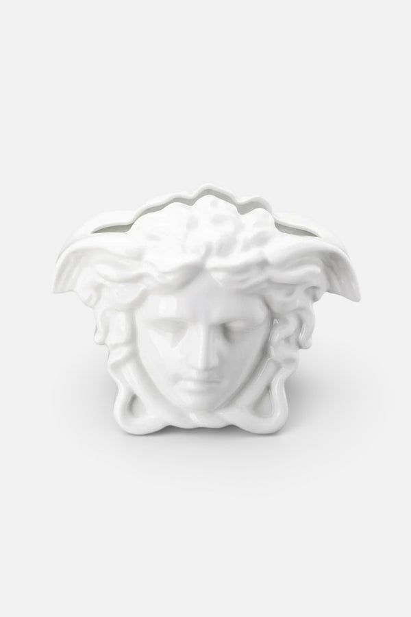 Versace Medusa Grande Vase in White - 8.25"