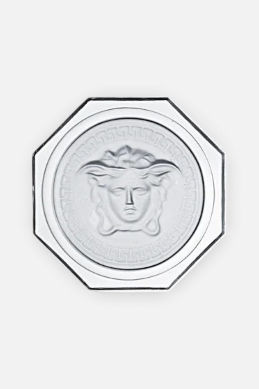Versace Medusa Lumiere Crystal Coaster – front view