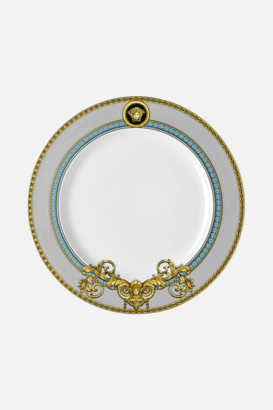 Versace Prestige Gala Bleu Dinner Plate - 10.75" – front view
