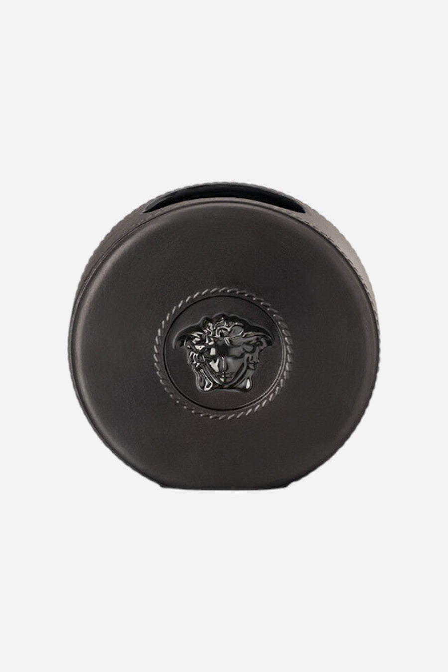 Versace X Rosenthal La Medusa Mini Black Vase – front view