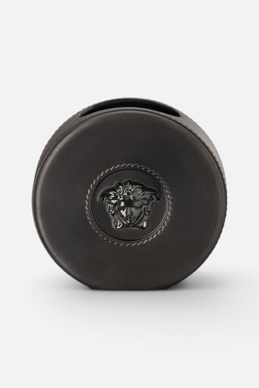 Versace X Rosenthal La Medusa Mini Black Vase – front view