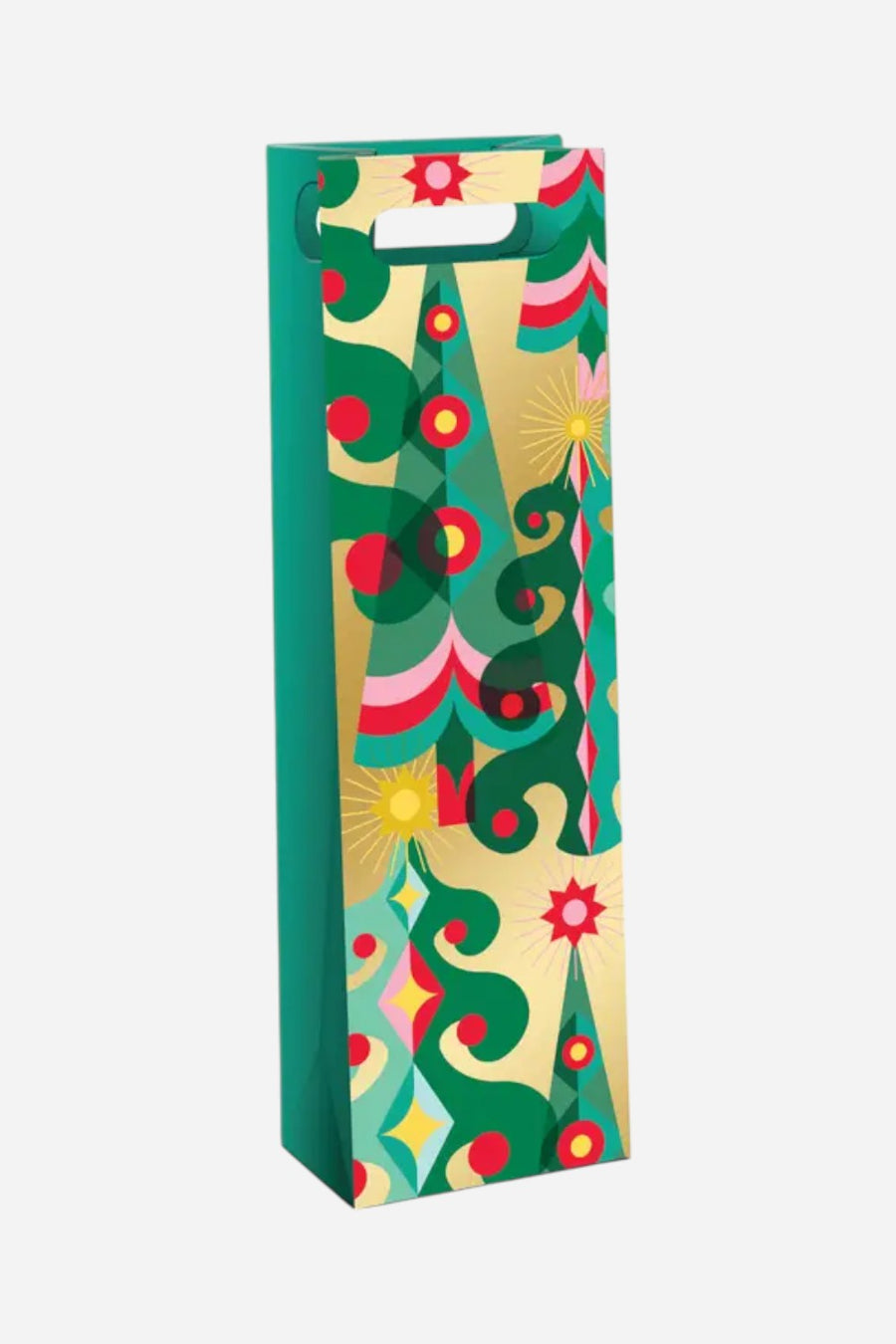 Vert Gold Trees Wine Bag – front view