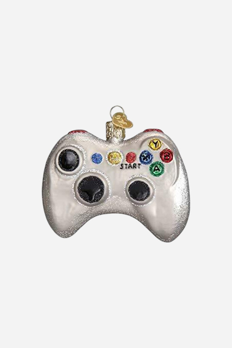 Video Game Controller Glass Ornament – front view