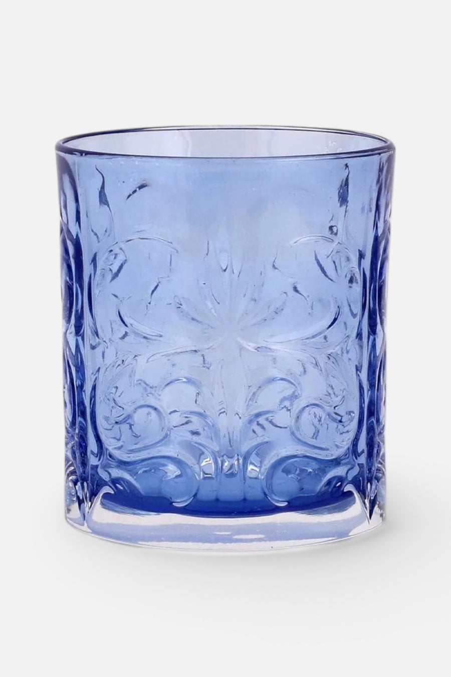 Vietri Barocco Cobalt Double Old Fashion – front view